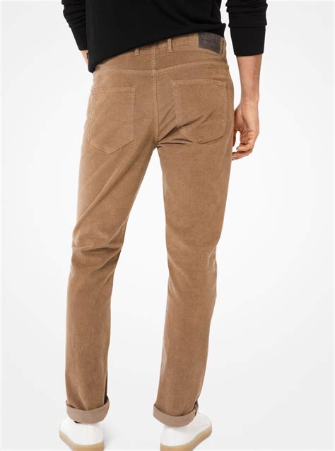 michael kors parker slim fit corduroy pants|Michael Kors Men's Slim.